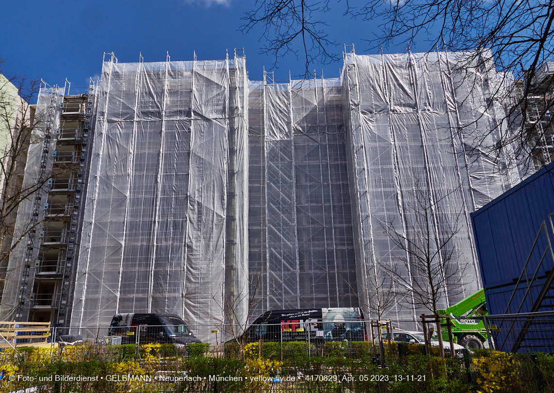05.04.2023 - Baustelle Kurt-Eisner-Straße in Neuperlach